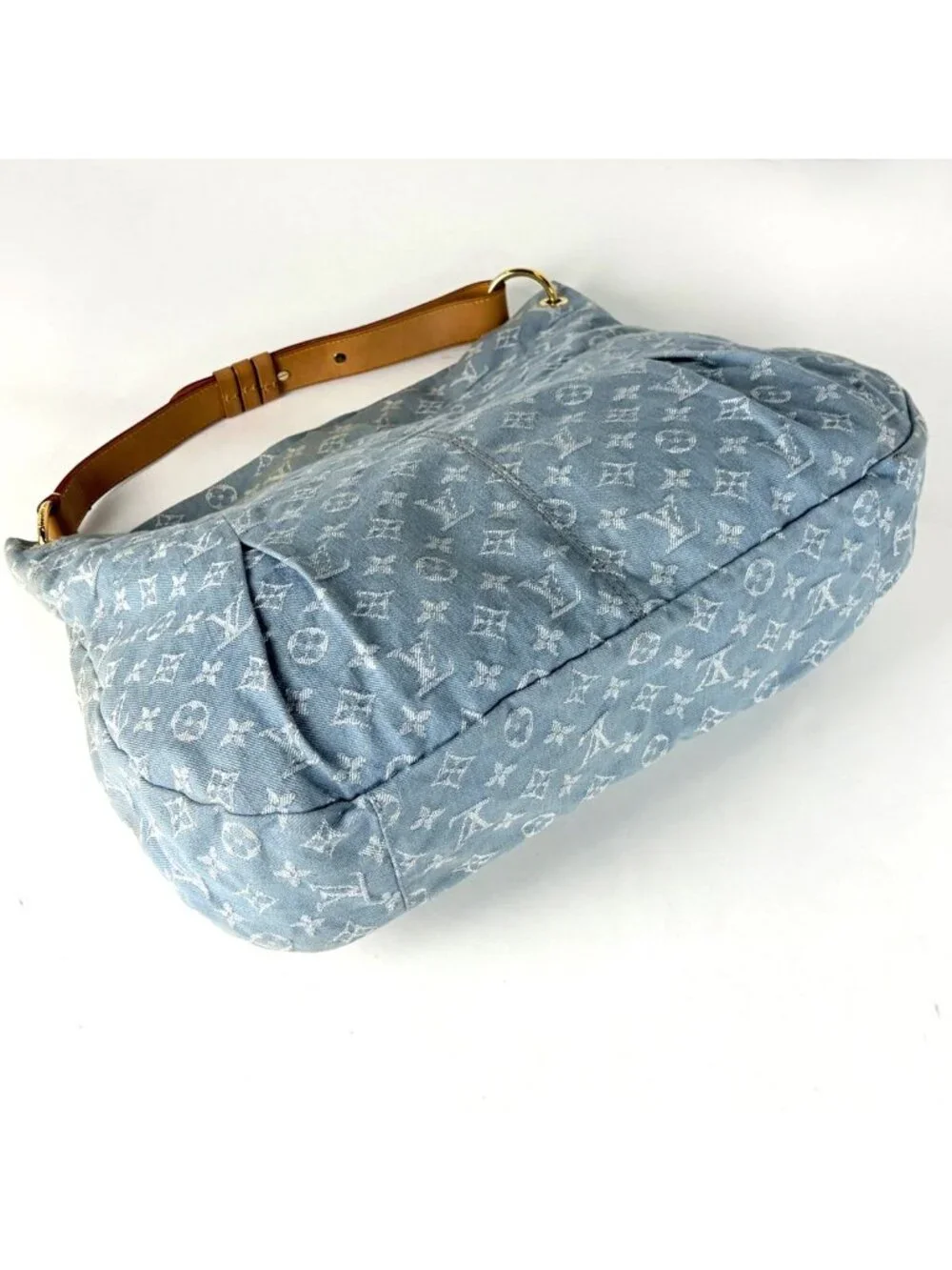 Louis Vuitton Daily GM Shoulder Bag 2-Way Monogram Denim Blue Clair